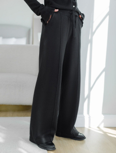 Прямые брюки из пряжи с кашемиром