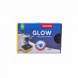 Губка GLOW для кастрюль 2шт