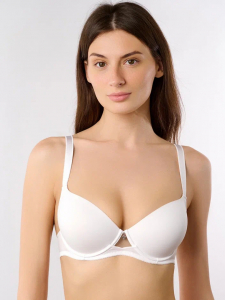 Бюстгальтер белый с сеточкой Indefini (Арт. 5053WXY)