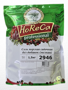 HORECA ПАКЕТ 1,5 КГ СОЛЬ МОРСКАЯ МЕЛКАЯ