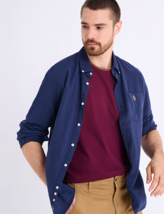 TIPPED CREW NECK COLLAR T-SHIRT