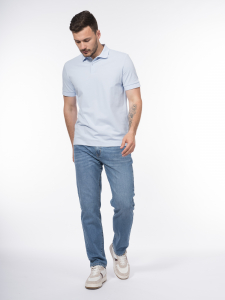 Поло из хлопкового трикотажа