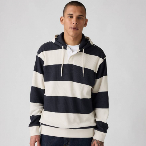 Thermal Rugby Hoodie Sweatshirt