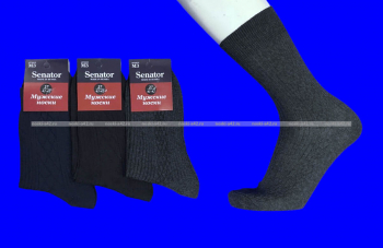 Сенатор носки мужские М-3 серые