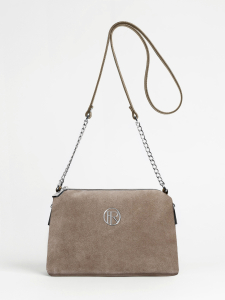 Женская кожаная сумка Richet 3199LNCU 913965 тауп