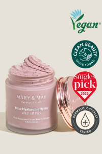 Mary&May Rose Hyaluronic Hydra Glow Wash Off Pack 125g