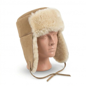 Шапка банная «Ушанка» (Цвет — орех)