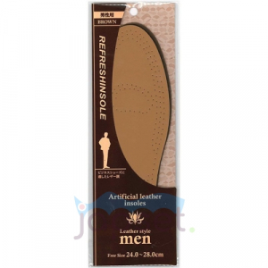 Стелька для классической мужской обуви (коричневые, Экокожа), 24-28 см