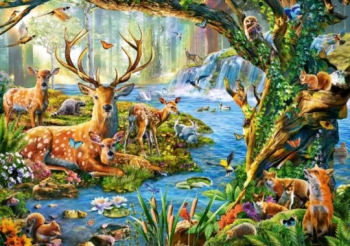 Пазлы 500 Лесная жизнь