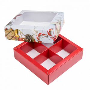 Коробка для 4 конфет 