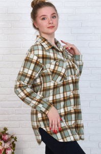 Рубашка женская, флис (цвета в ассортименте)