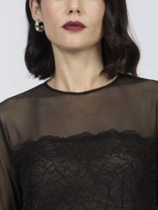 Блуза с ажурным кружевом