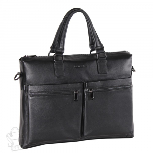 Портфель мужской кожаный 17-9916-3H black Heanbag