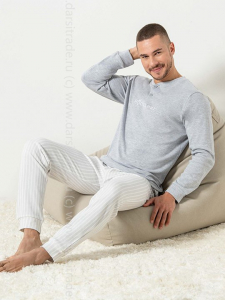 Пижама мужская №DU630 Loungewear Cotonella Образец