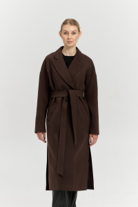 Пальто женское демисезонное 26820 (шоколад)