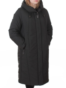 M-9098 DK. GREEN Пальто зимнее женское (верблюжья шерсть, 120 гр. холлофайбер)