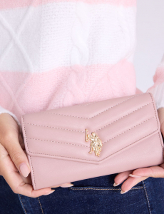LARGE QUILTED FLAP WALLET