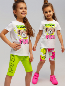 Легинсы для девочки, 2 пары в комплекте