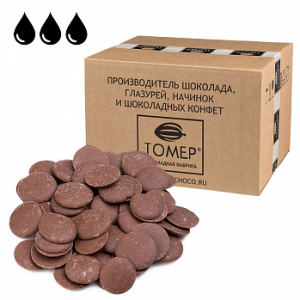 Шоколад молочный 35%, Томер, коробка 5 кг