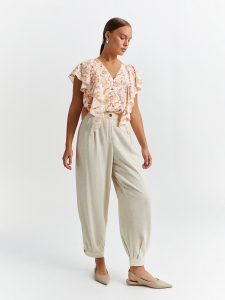 Блуза с ярким принтом