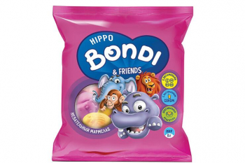 «HIPPO BONDI & FRIENDS», мармелад жевательный в форме половинок животных, 100 г