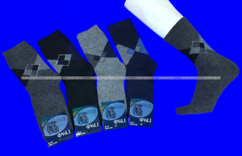 Термоноски мужские собачья шерсть БОЛЬШОЙ РОМБ арт. 1602