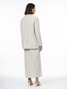 Пиджак изо льна и вискозы