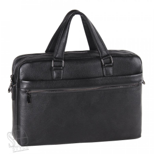 Портфель мужской кожаный 8222-8QH black Heanbag  в Новосибирске