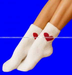 3 ПАРЫ - Носки женские ангора НОРКА СЕРДЦЕ высокие арт. 2888