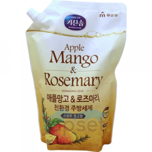 Apple Mango Rosemary Жидкость для мытья посуды, яблоко, манго и розмарин, мягкая упаковка, 1,2 л