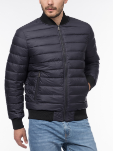 Куртка-бомбер с подвязами и утеплителем из синтепуха