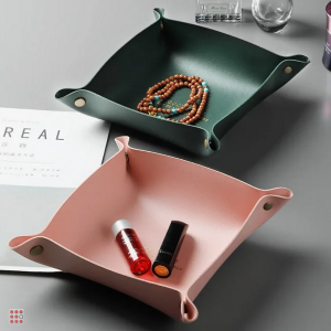 VETTA Корзина для хранения, полиуретан, 15х15х4 см, 3 цвета