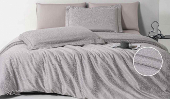 КПБ EFOR SATIN AJ-02 серый евро (коробка)