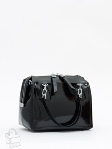 Сумка женская кожаная 0913-2Q black Polina&Eiterou