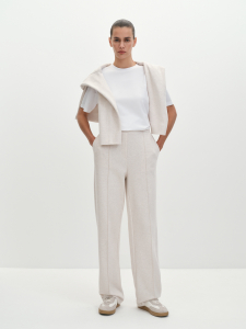 Футболка прямого кроя из вискозного трикотажа