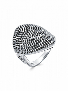 Кольцо с фианитом родированное серебро 925*