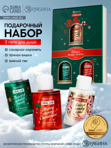 Гель для душа Winter magic stories, набор 3 шт. ? 100 мл, URAL LAB