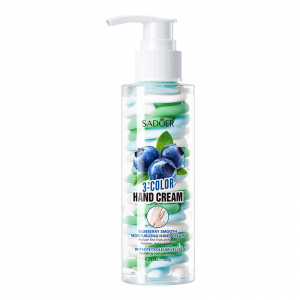 Трехцветный крем для рук с ароматом черники SADOER 3-color Hand Cream, 120 гр