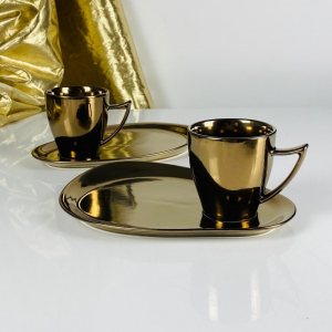 232-012 Набор из 2 чашек с блюдцами 250мл ВИНТАЖ в под.уп.(х8)Фарфор