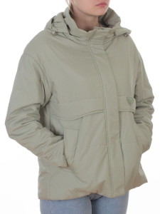 7060 LT. GREEN (OLIVE) Куртка демисезонная женская (100 гр. холлофайбер)