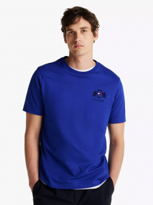 Embroidered Flag Crest T-Shirt