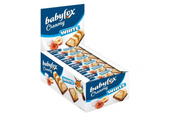 «BabyFox», вафельный батончик Creamy White, 18,2 г (упаковка 24 шт)