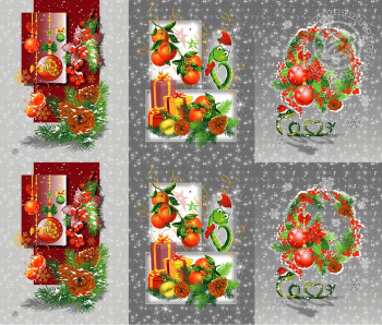 Рогожка Подарки (150 см.)