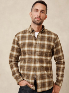 Slim Lightweight Flannel Shirt