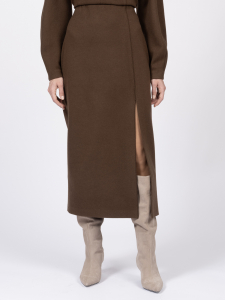 Юбка из трикотажа с шерстью и хлопком