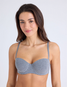 3PK COTTON RIBBED BRAS