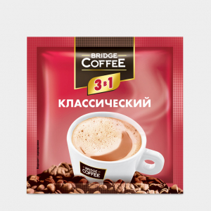 «Bridge Coffee», напиток кофейный 3 в 1, 20 г (упаковка 16 шт)