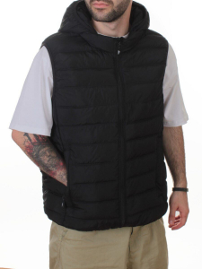 M4001 BLACK Жилет утепленный мужской (130 гр. холлофайбер)