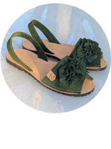 Испанские абаркасы от AB.ZAPATOS · 3206 lazo verde АКЦИЯ