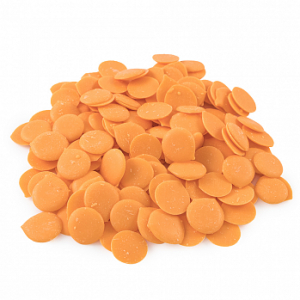 Глазурь шоколадная дропсы оранжевые 